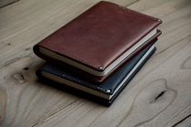 Select right hand Italian skin leather tanned cow leather A5A 6 notebook leather book