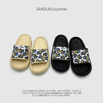 Summer Tide Cute Couple Sandals Sandals Men and women Thick Bottom Home Bathroom Waterproof Slippers Outdoor Beach Shoes Sandals