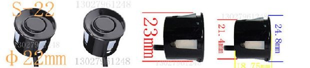 Chụp xe vạn năng phổ quát phía trước và phía sau radar đảo ngược 2468 đầu dò giọng nói trực tiếp lưỡi liềm không có khoảng cách hiển thị - Âm thanh xe hơi / Xe điện tử loa blaupunkt