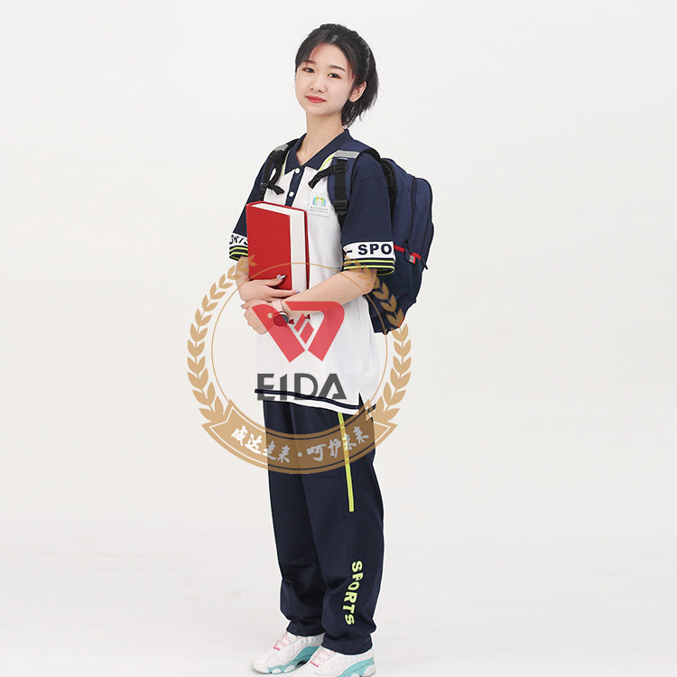 Qingdao Weida school uniforms Li Cang District Experimental junior high school Laoshan No. 7 Middle 4 Summer