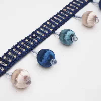 Curtain accessories wooden beads curtain pearl lace hanging beads tassel tassel fabric decorative accessories bag beads