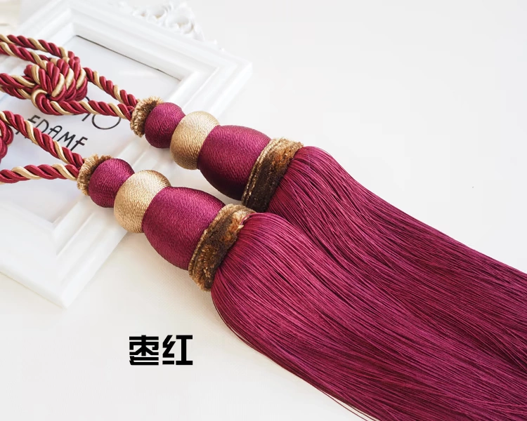 Phiên bản Hàn Quốc của rèm cấp treo bóng dây buộc bi tua phụ kiện rèm khóa dây buộc dây trang trí treo tai B bầu danh - Phụ kiện chăm sóc mắt