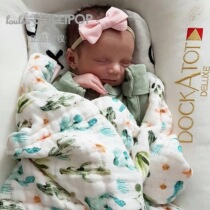 Canada loulou lollipop newborn baby spring and summer air-conditioned room bamboo cotton four-layer blanket thick hug quilt