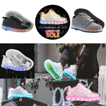 Ranran walking shoes American new product HEEIYS with lights sports adult boys and girls single wheel roller skating