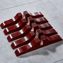 Solid wood screen partition base straightening fixed pulley movable new Chinese simple porch bracket folding screen special