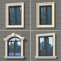 EPS window cover line villa exterior wall decorative line foam ceramic line foam cornice waistline beam support