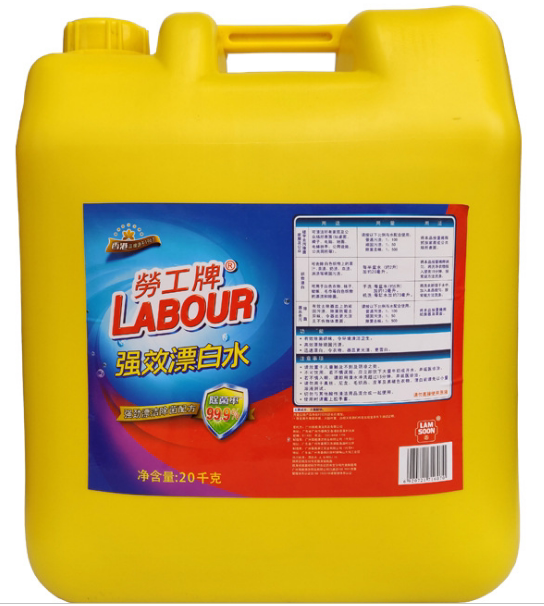 Labour Card 20 kg Barrels Bleached White Water Industrial Hotel Dining Hall Special Effects Bleached Water To Grease Stains Rust