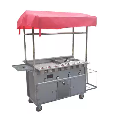 Cattle direct thickened steakhouse fryer One snack car Gas Teppanyaki squid onion cake machine stall
