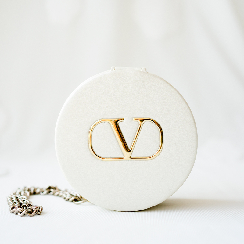Free Shipping! Valentino Exclusive Makeup Bag, Powder Compact Case, Chain Handbag, Cushion Bag, Jewelry Box, Round Earphone Case Free Shipping! Valentino Exclusive Makeup Bag, Powder Compact Case, Chain Handbag, Cushion Bag, Jewelry Box, Round Earphone Case