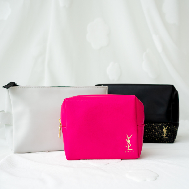 Free Shipping! Ysl Saint Laurent Holiday Makeup Bag Black Star Pu Leather Makeup Bag Storage Clutch Bag Free Shipping! Ysl Saint Laurent Holiday Makeup Bag Black Star Pu Leather Makeup Bag Storage Clutch Bag