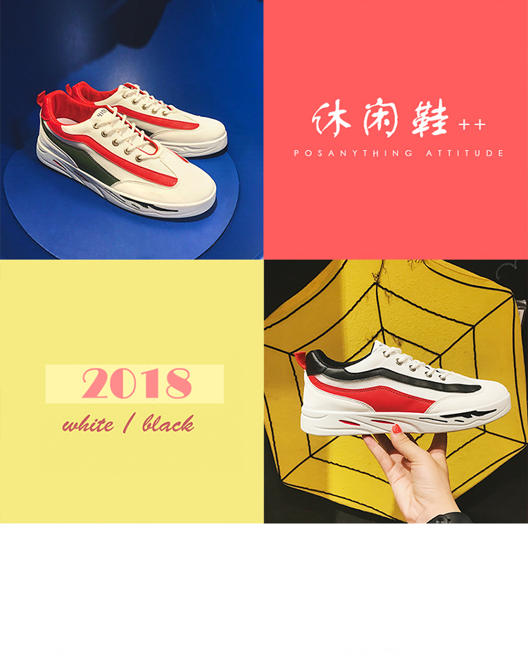2018 mùa hè màu sắc mới phù hợp với sọc giày thể thao nam thở low-top giày Hàn Quốc phiên bản của xu hướng giày của nam giới giày thể thao adidas nam