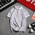 Áo sơ mi tay dài mùa hè 2019 áo thun nam tay dài cộng với quần áo sơ mi polo to béo béo phiên bản Hàn Quốc của quần áo nam triều - Polo áo phông polo nam Polo