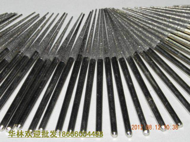 3MM handle large pointed needle extended diamond grinding needle jade grinding (drilling) hole needle carving grinding head pointed type