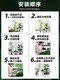 Simulated Green Plants, Large Indoor Landscaping Combination, Tropical Fake Plant Landscape under the Stairs, Fake Tree Potted Plants, Decorative Ornaments