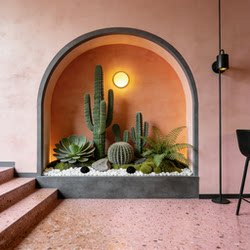 Simulated Cactus Landscaping for Indoor and Outdoor Landscapes, Shopping Mall Store Windows, Tropical Plant Landscaping, Large Decorative Ornaments