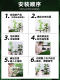 Simulated Green Plant Landscaping Decoration for Indoor Stairways, Courtyard Landscape Arrangement, Tropical Artificial Plant Potted Plants, Window Display Decorations
