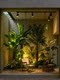 Simulated Green Plants, Large-Scale Indoor Landscaping, Outdoor Landscape Combinations, High-End Light Luxury Window Decoration, Floor-Standing Green Plant Landscaping