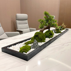 Artificial Green Plants for Conference Tables, Micro-Landscape Welcoming Pine Tree Ornaments, Decorative Long Table Fake Plants, Green Plants for Entryway Landscaping, Flower Arrangements