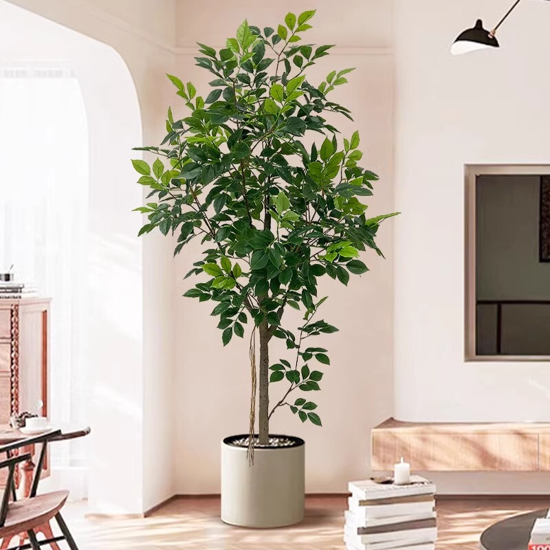 Artificial Green Plant Happiness Tree Indoor Decoration Floor-Standing Potted Plant Large Artificial Green Plant Living Room Fake Flower Artificial Flower Decoration Artificial Green Plant Happiness Tree Indoor Decoration Floor-Standing Potted Plant Large Artificial Green Plant Living Room Fake Flower Artificial Flower Decoration