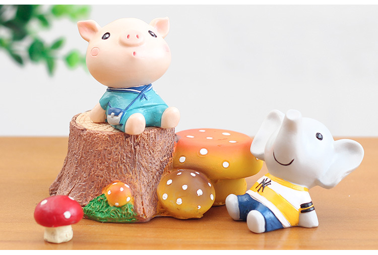 Học viện sáng tạo nhìn lên bầu trời lợn khỉ cừu sư tử ngựa vằn ếch gấu đại học gió trang trí nhà trang trí bánh - Trang trí nội thất phụ kiện trang trí phòng ngủ