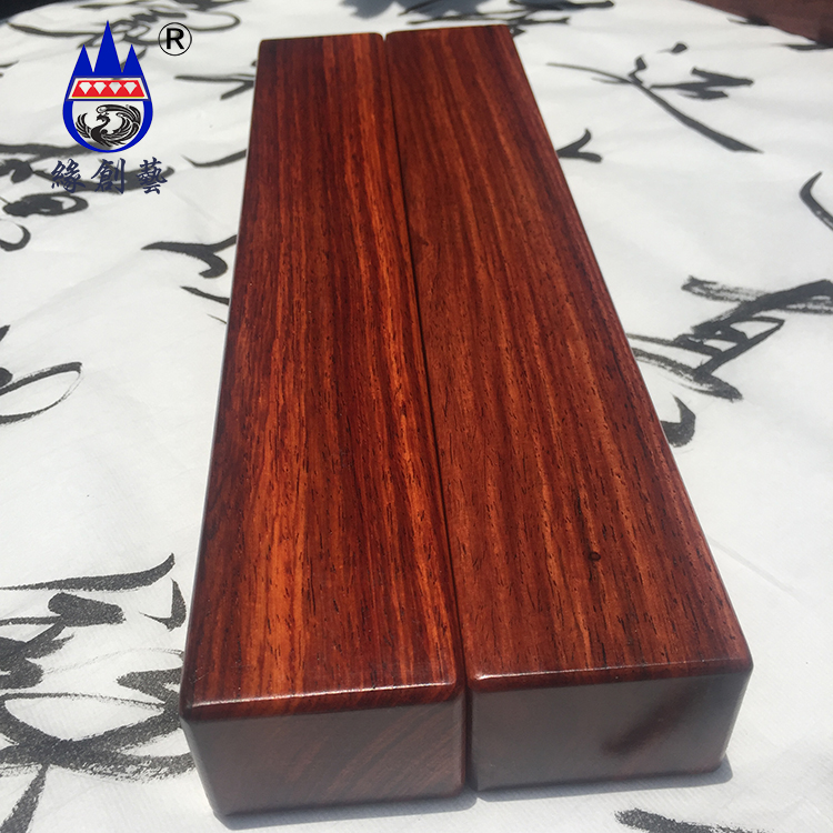 Red Wood Town Ruler Burmese Large Red Acid Branches Log Material Crackdown Paper Writing Brush Calligraphy Wenfang 30CM Town Paper Pendulum Pieces