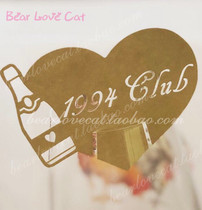 50 wine glasses paper card creative hollow Love Cup card art card wedding party wishing card customization