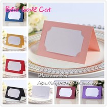 20 simple wedding guest seat card personality card wedding business conference high-end name table card
