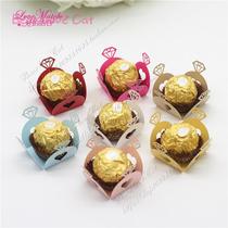 Mini love diamond cake paper tray snow Mei Niang to chocolate dessert snack decoration paper holder 50 pieces
