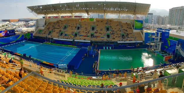 里約奧運跳水泳池水質變綠怎么回事