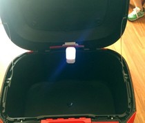 Motorcycle adv pull side box tail box induction light storage barrel light on automatic sensing when turned on