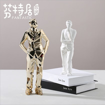 Creative character ornaments Art decorations Model room Living room Home decoration crafts Desktop decoration Light luxury