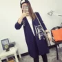 Áo len cardigan Áo len mùa xuân và mùa thu Nữ mùa thu Nữ sinh viên Hàn Quốc dài Trung thu lỏng Áo len hàng đầu - Cardigan áo len nữ cổ cao