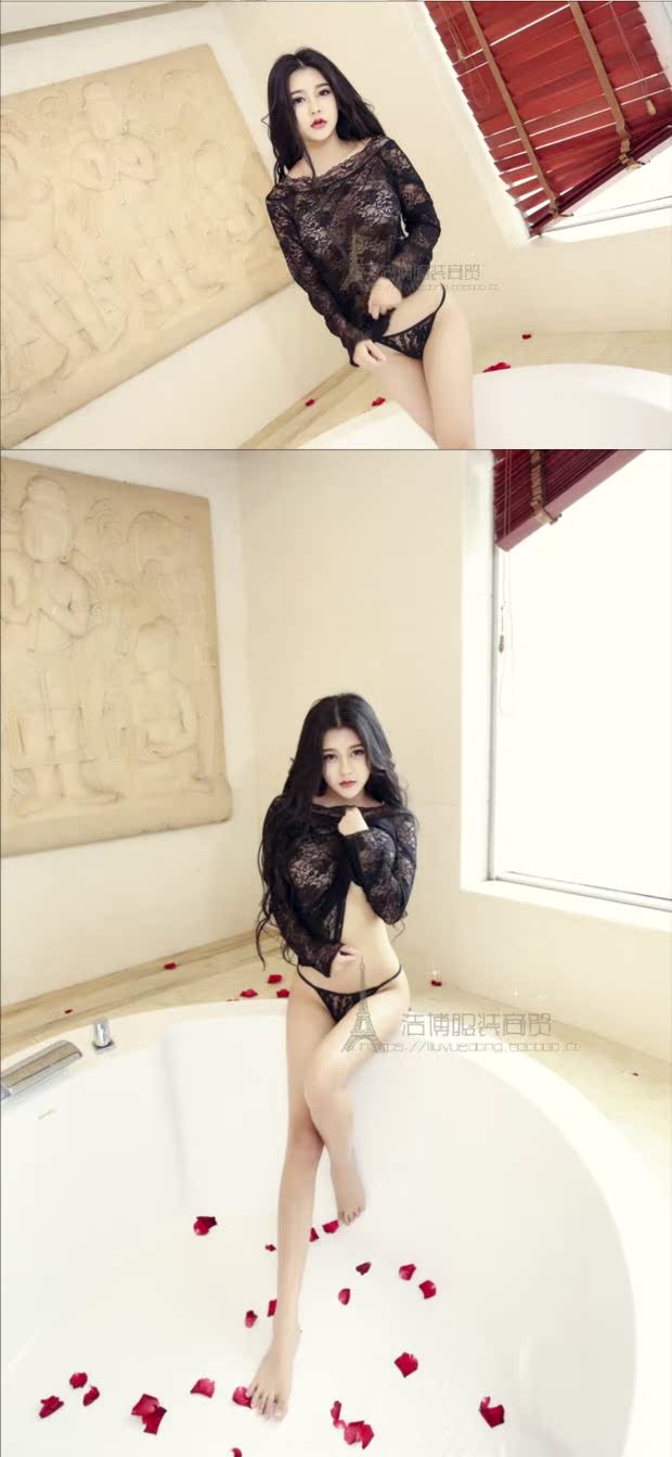 Đồ ngủ gợi cảm cực cám dỗ rỗng trong suốt tinh khiết nóng bỏng gợi cảm đồ lót ren lệch vai dài tay áo ngủ set đầm ngủ dễ thương hàn quốc
