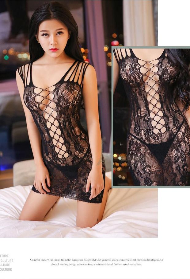 Quần áo lưới gợi cảm Quần lót Xiêm vớ gợi cảm tiếp xúc với vớ cá lưới vô cùng quyến rũ vớ