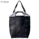 Нишевая сумка, дизайнерская модная черно-белая легкая роскошная сумка в стиле ретро, ​​сумка на плечо из кожи растительного дубления ручной работы