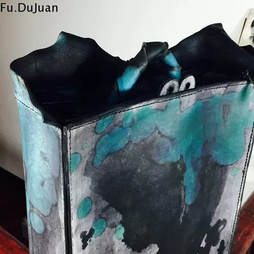 Дизайнерский портативный ретро кожаный оригинальный рюкзак, из натуральной кожи