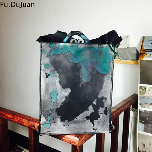 Дизайнерский портативный ретро кожаный оригинальный рюкзак, из натуральной кожи