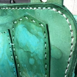 Дизайнерский ремешок для сумки, сумка через плечо, зеленая сумка на одно плечо ручной работы