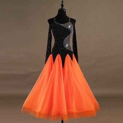 Ballroom Dance Dresses Lightweight texture! A dress for the Tango Waltz Group Dance Show Competition