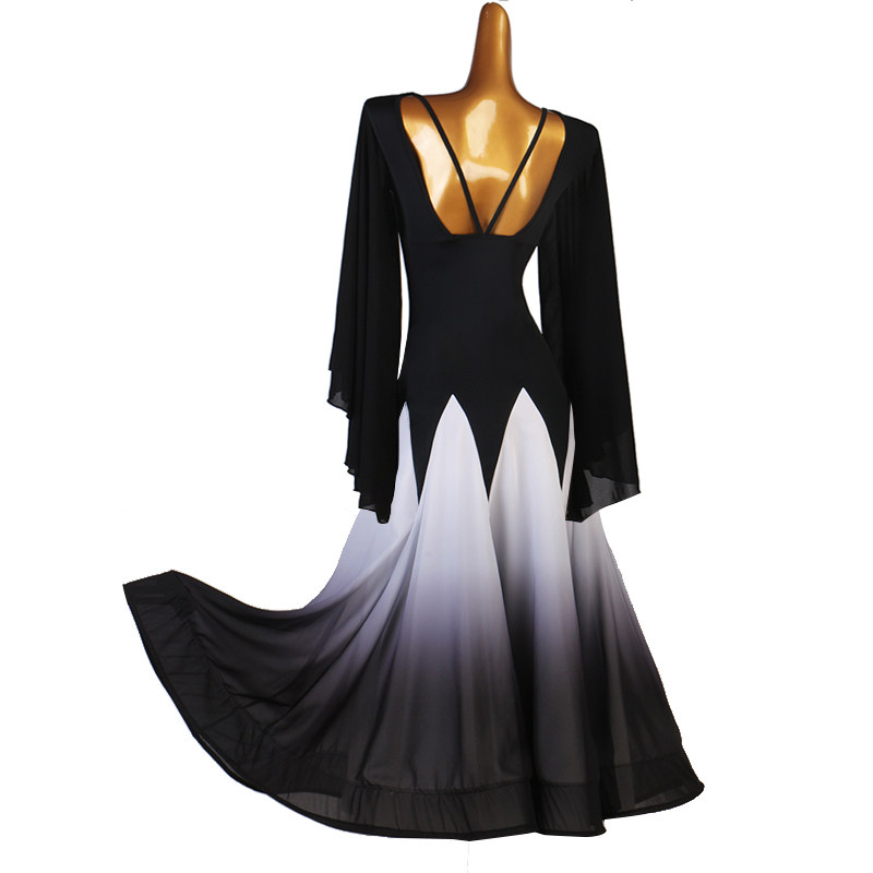 New Pint Beauty Back Morden Dance Dress Dress Waltz Tango Dance Dress National Mark Dance Performance Competition Costume-Taobao