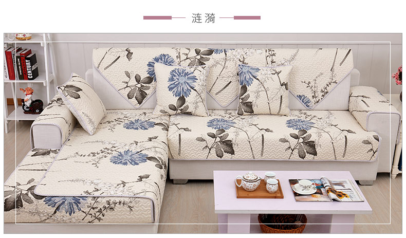 Sofa đệm vải cotton bốn mùa sofa khăn phủ phổ quát Trung Quốc gỗ gụ chống trượt đệm tựa tay khăn - Ghế đệm / đệm Sofa đệm lót ghế sofa