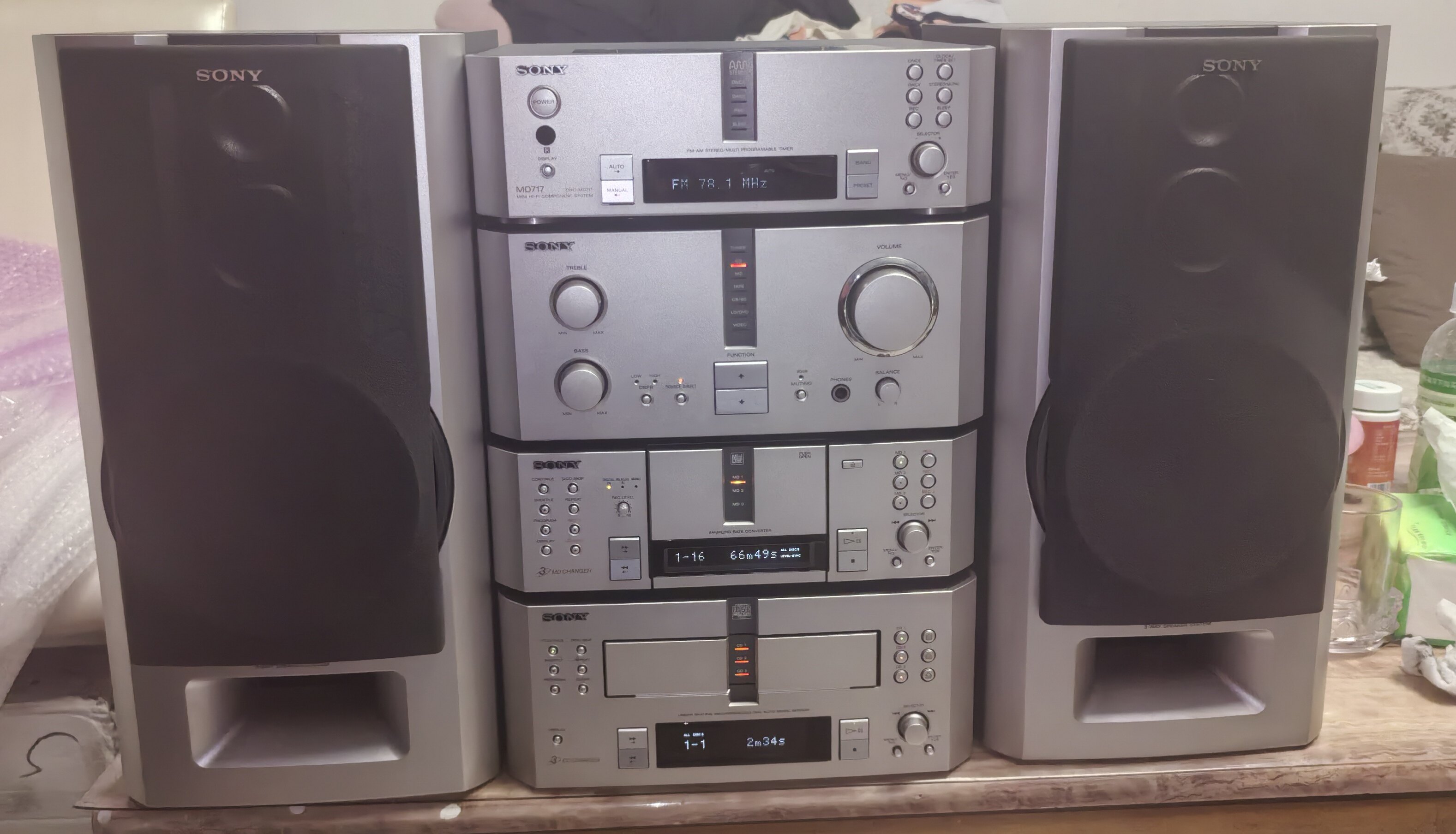 🌟 9成新索尼DHC-MD717组合音响：音乐爱好者的选择🎶-组合音响-淘宝好物网