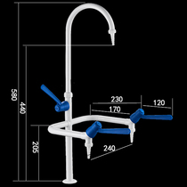 Holy mantle copper higher education Medical elbow movement laboratory faucet laboratory water nozzle triple nozzle