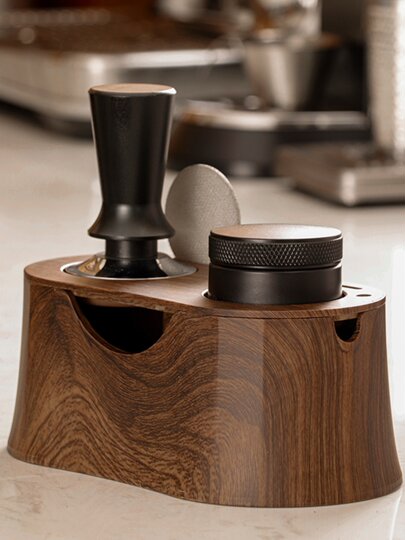 Coffee Tamper Stand, Coffee Machine Handle Accessory, Grounds Container, Storage, Tamping Cloth, Universal Tamper Stand, Waste Grounds Bin