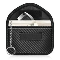 New carbon fiber pattern car spare key signal shielding sleeve anti-theft bag RFID electromagnetic shielding key bag