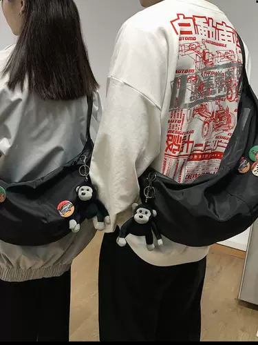 Водонепроницаемая универсальная черная нейлоновая сумка через плечо