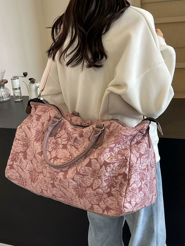 Сумка для путешествий, полиуретановая вместительная и большая портативная багажная сумка через плечо для спортзала