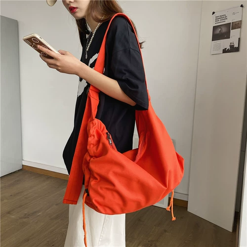 Вместительная и большая сумка для телефона, сумка на одно плечо для отдыха, в корейском стиле, подходит для студента, городской стиль