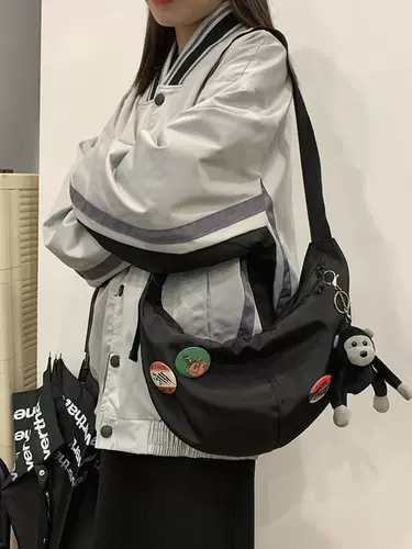 Водонепроницаемая универсальная черная нейлоновая сумка через плечо