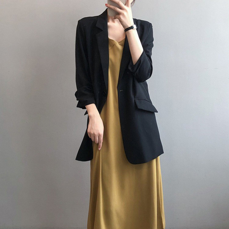 Baulmain Paul Summer Thin Suit for Women, Slimming and Concealing, Plus-Size Suit with Suspender Skirt Set Baulmain Paul Summer Thin Suit for Women, Slimming and Concealing, Plus-Size Suit with Suspender Skirt Set
